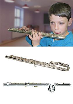 Kind zwei flute250